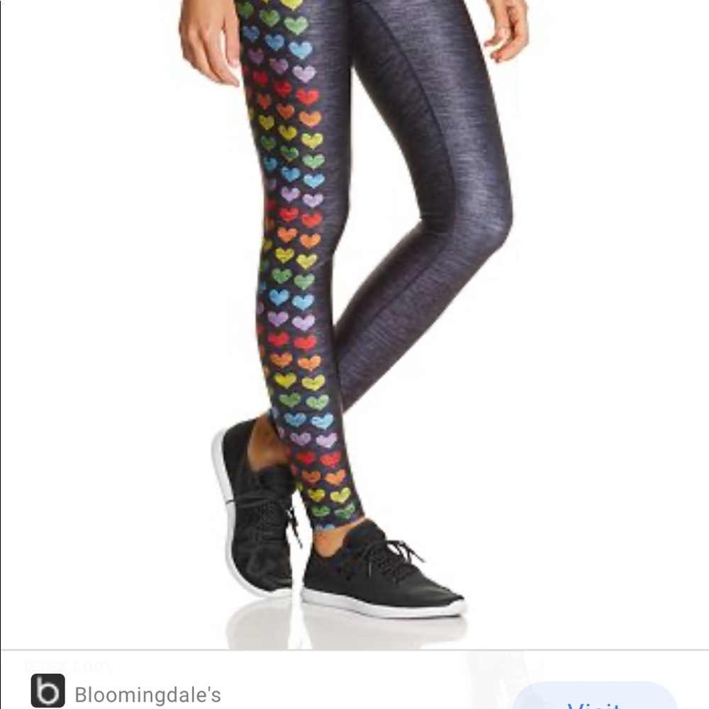 Terez rainbow heart leggings